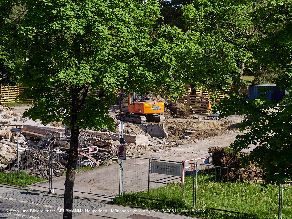 18.05.2022 - Baustelle am Haus für Kinder in Neuperlach